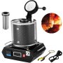VEVOR 2100W 3KG Gold Melting Furnace,1150°C (2102°F) Digital Melting Furnace Machine with Mesh Guard, Electric Melting Furnace with Tongs, for Casting Refining Precious Metals Gold Silver Tin Aluminum