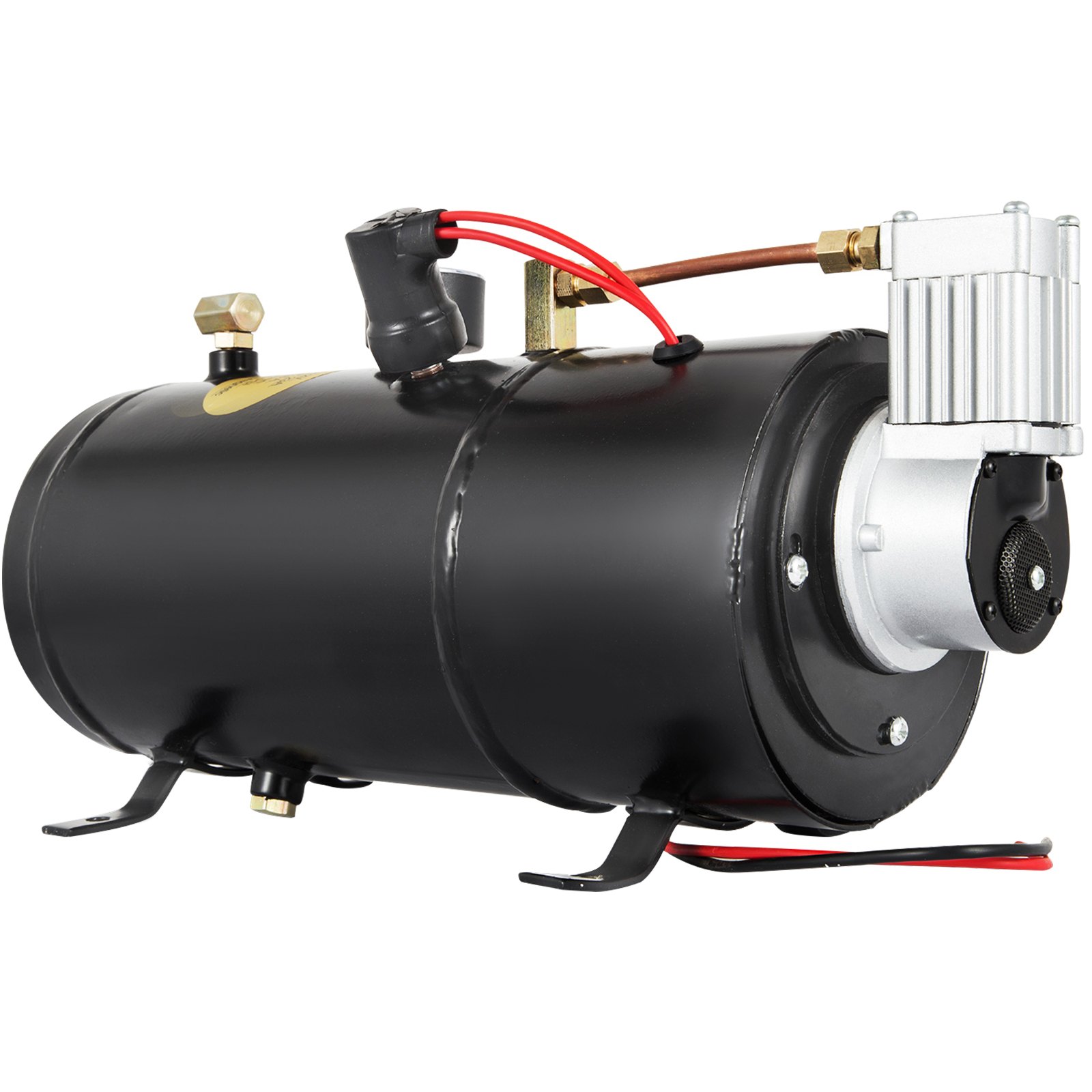 New 3 Trumpet Chrome Train Air Horn Kit With 150PSI Air System 3Liter 12V Air Compressor 150dB+