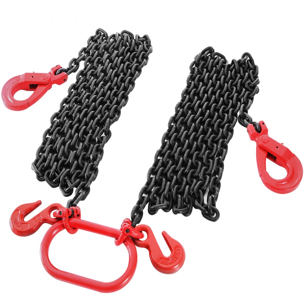 2 Legs 3M Lifting Chain Sling WLL 3500kg 6mm Thickness Pull Tractor Heavy Duty