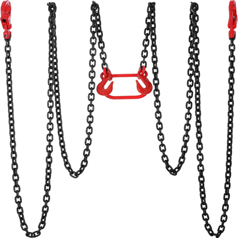 2 Legs 3M Lifting Chain Sling WLL 3500kg 6mm Thickness Pull Tractor Heavy Duty