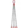 VEVOR engine lift chain with four red hooks and black chains