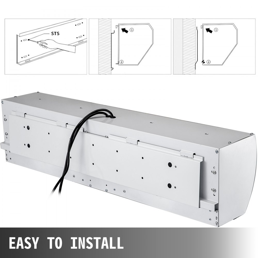 VEVOR 900mm Air Curtain 3 Speeds Heavy Duty Commercial Use for Shop Restaurant