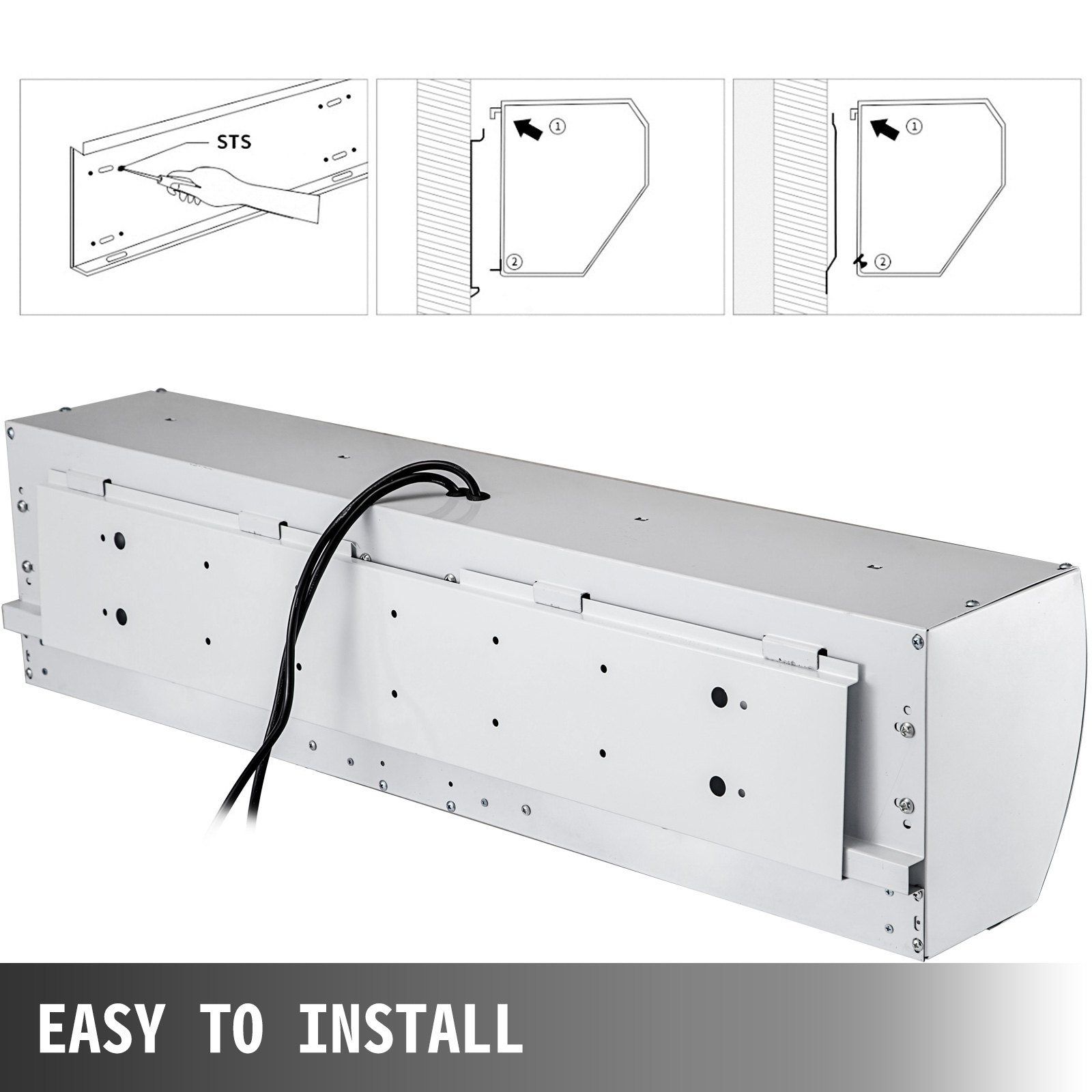VEVOR 900mm Air Curtain 3 Speeds Heavy Duty Commercial Use for Shop Restaurant