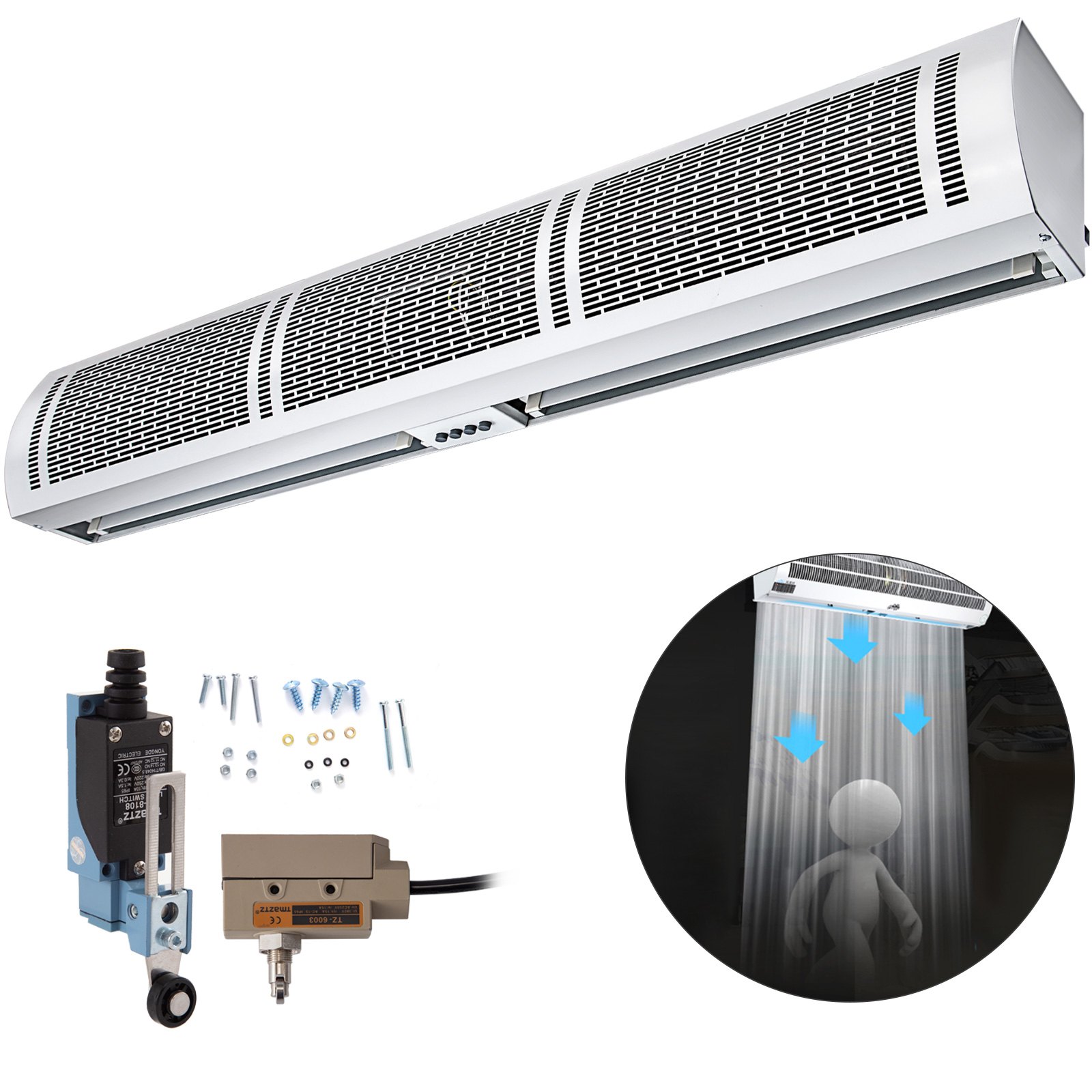Sweiko Air Curtain Door Air Curtain, 3 Adjustable Speeds 60-Inch Air Curtain Commercial Sweiko Air Curtain Door Air Curtain, 3 Adjustable Speeds 60-Inch Air Curtain Commercial