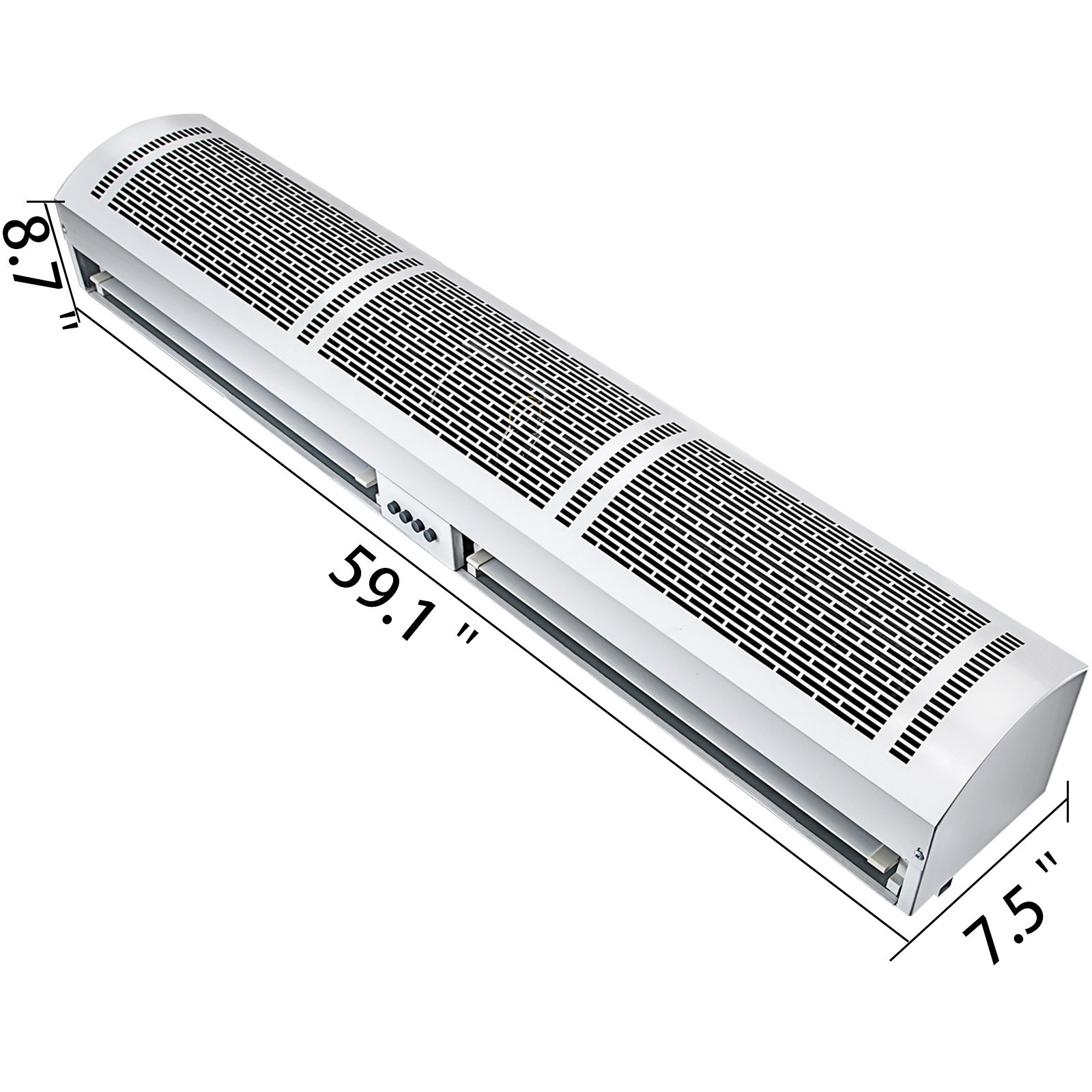VEVOR Air Curtain 60-Inch Commercial Air Curtain 2 Speeds Door Air Curtain 2515 CFM/2285 CFM with 2 Limited Switches Low Noise Indoor Air Curtain