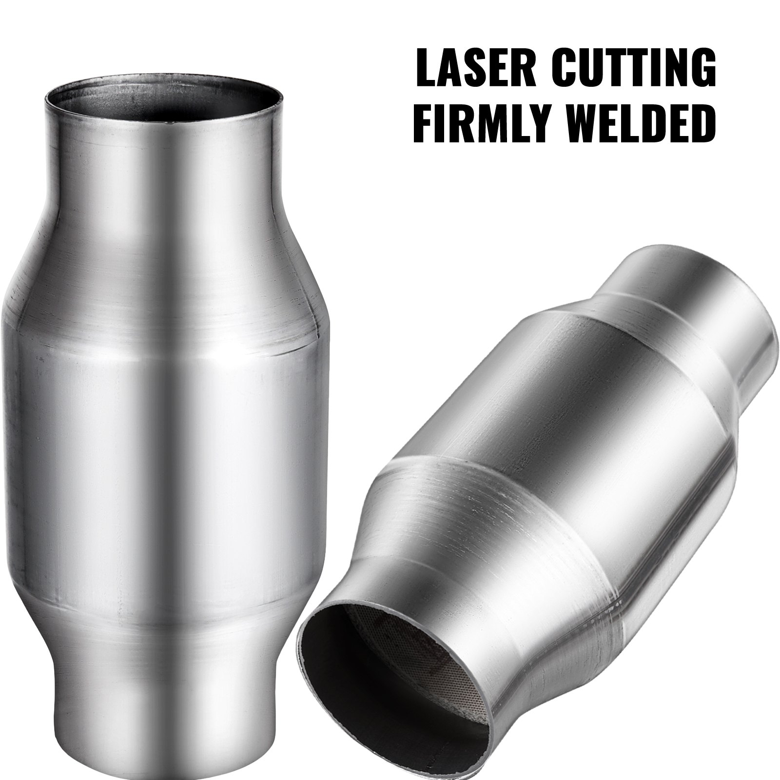 VOVER 3" 76mm Universal High Flow Sports Catalytic Converter 400 Cell 59959