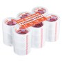 Cinta de embalaje transparente VEVOR, núcleo de 3 pulgadas, 18 rollos de 1,88 pulgadas x 65 yardas, 2,7 mil de grosor, cinta de embalaje resistente diseñada para mudanzas, almacenamiento y embalaje, envíos y correo, oficina