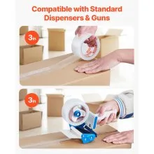 Clear Packing Tape 18 Rolls 65 Yards Heavy Duty Clear Packing Tapes 2.7 Mil