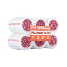 Clear Packing Tape 18 Rolls 65 Yards Heavy Duty Clear Packing Tapes 2.7 Mil