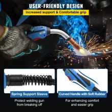 VEVOR Mig Welding Gun 250 Amp Mig Welding Torch Stinger 15ft M25 Welder Parts
