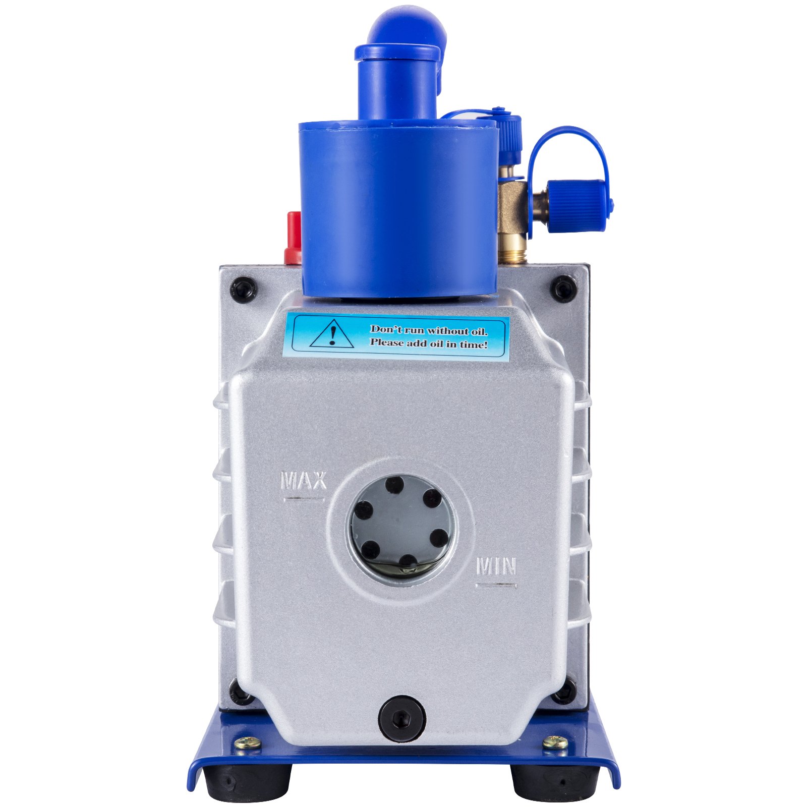 VEVOR Vacuum Pump Kit 4.8CFM 1/3HP Single Stage HVAC A/C Refrigeration Kit 5PA Ultimate Vacuum, Manifold Gauge Set Including Rotary Vane Vacuum Pump for Air Conditioning Systems