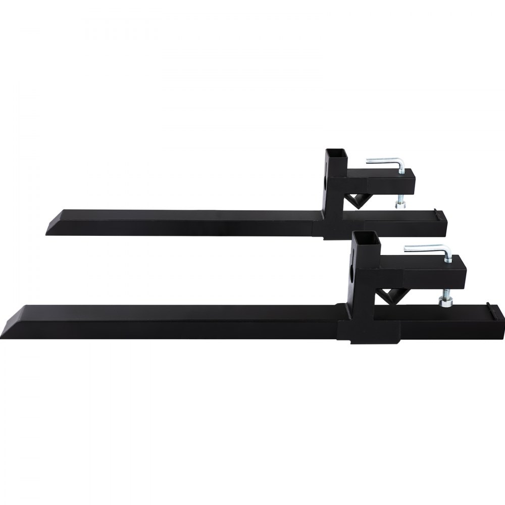 VEVOR Pallet Forks 42.9" 4000 Lbs Max, Clamp On Tractor Bucket Forks 58.7" Total Length, Heavy Duty Front Loader Forks, Fork Attachment for Skid Steer,Loader Bucket