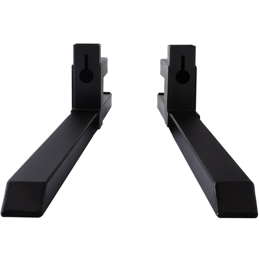 VEVOR Pallet Forks 42.9" 4000 Lbs Max, Clamp On Tractor Bucket Forks 58.7" Total Length, Heavy Duty Front Loader Forks, Fork Attachment for Skid Steer,Loader Bucket