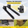 VEVOR Pallet Forks 42.9" 4000 Lbs Max, Clamp On Tractor Bucket Forks 58.7" Total Length, Heavy Duty Front Loader Forks, Fork Attachment for Skid Steer,Loader Bucket