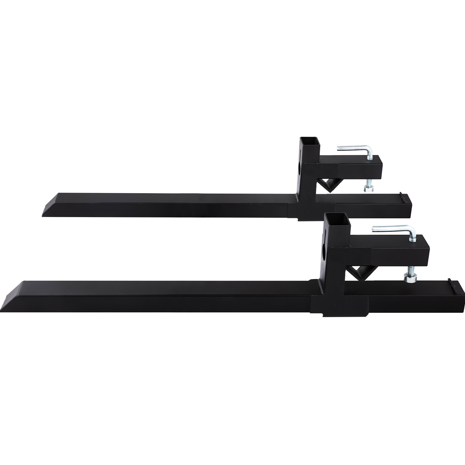 VEVOR Pallet Forks 42.9" 4000 Lbs Max, Clamp On Tractor Bucket Forks 58.7" Total Length, Heavy Duty Front Loader Forks, Fork Attachment for Skid Steer,Loader Bucket