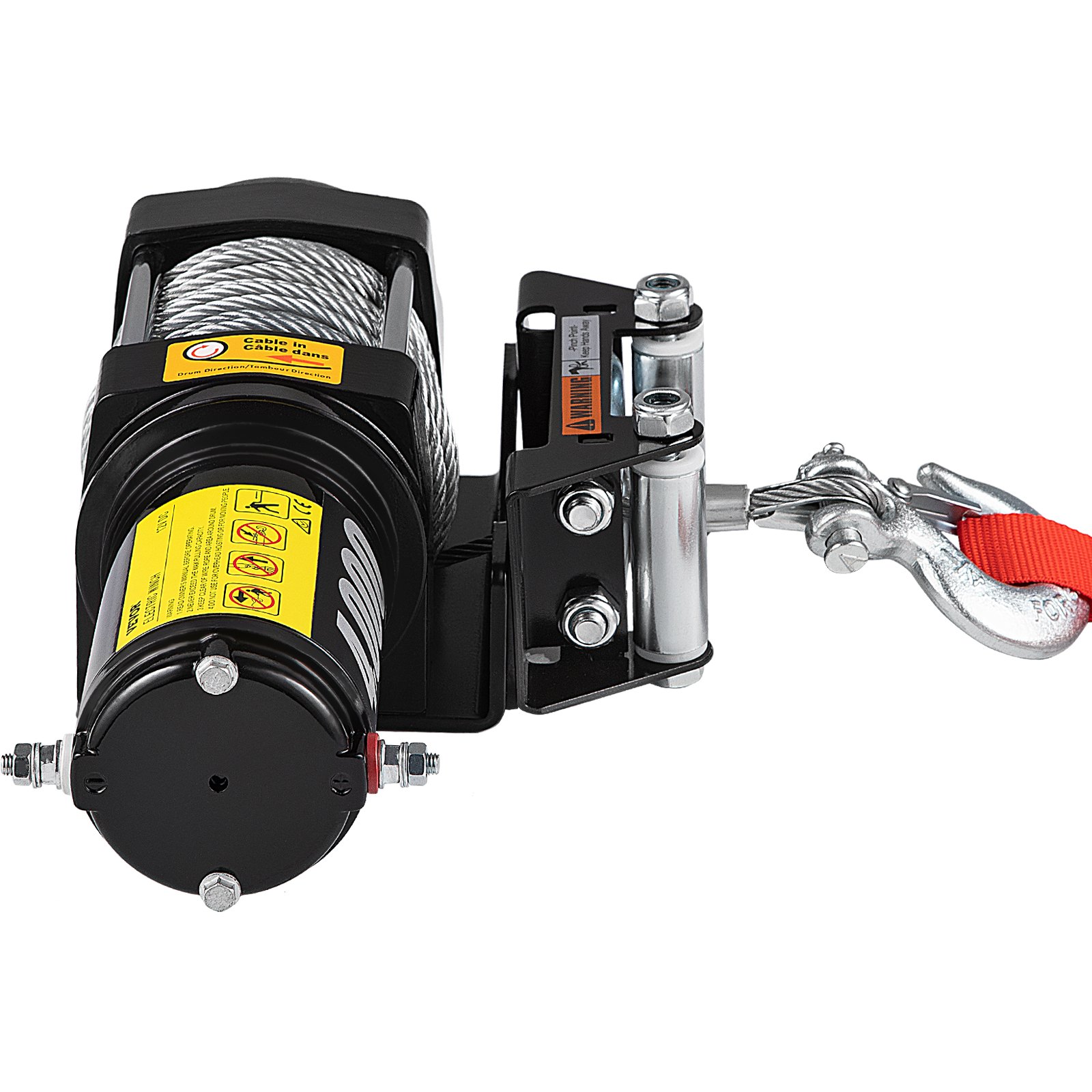 ATV Winch Rope Steel Cable Foot-Remote Roller Superwinch Pull Upto 4000lbs