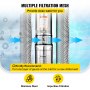 VEVOR Well Pump 2 HP 220V Submersible Well Pump 440ft Head 42GPM Stainless Steel Deep Well Pump for Industrial and Home Use