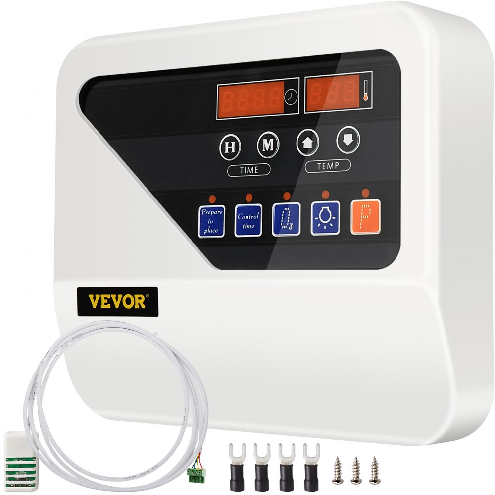 Controler extern VEVOR pentru încălzitoare de saună pentru 3KW-9KW Unitate de control pentru încălzitoare de saune Controler pentru aragaz de saună 104-221 ℉ Temperatură timp
