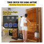 VEVOR ekstern saunavarmer controller til 3KW-9KW saunavarmer kontrolenhed Sauna komfur controller 104-221℉ Tid Temperatur