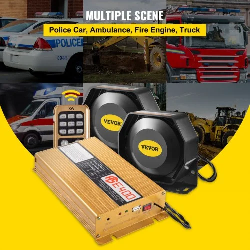 200W 18 Sound Loud Car And Truck Warning Alarm Police Siren Horn 18 Tones Fire Ambulance Emergency Electronic Siren Horn Kit Pa Mic System P 010903890130