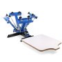 VEVOR 4 Color 1 Station Silk Screen Printing Kit Press Machine Flash Dryer Separated Electrical Control Box