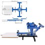 4 Color Screen Printing Machine 4pcs 110 Mesh Aluminum Silk Screens Equipment