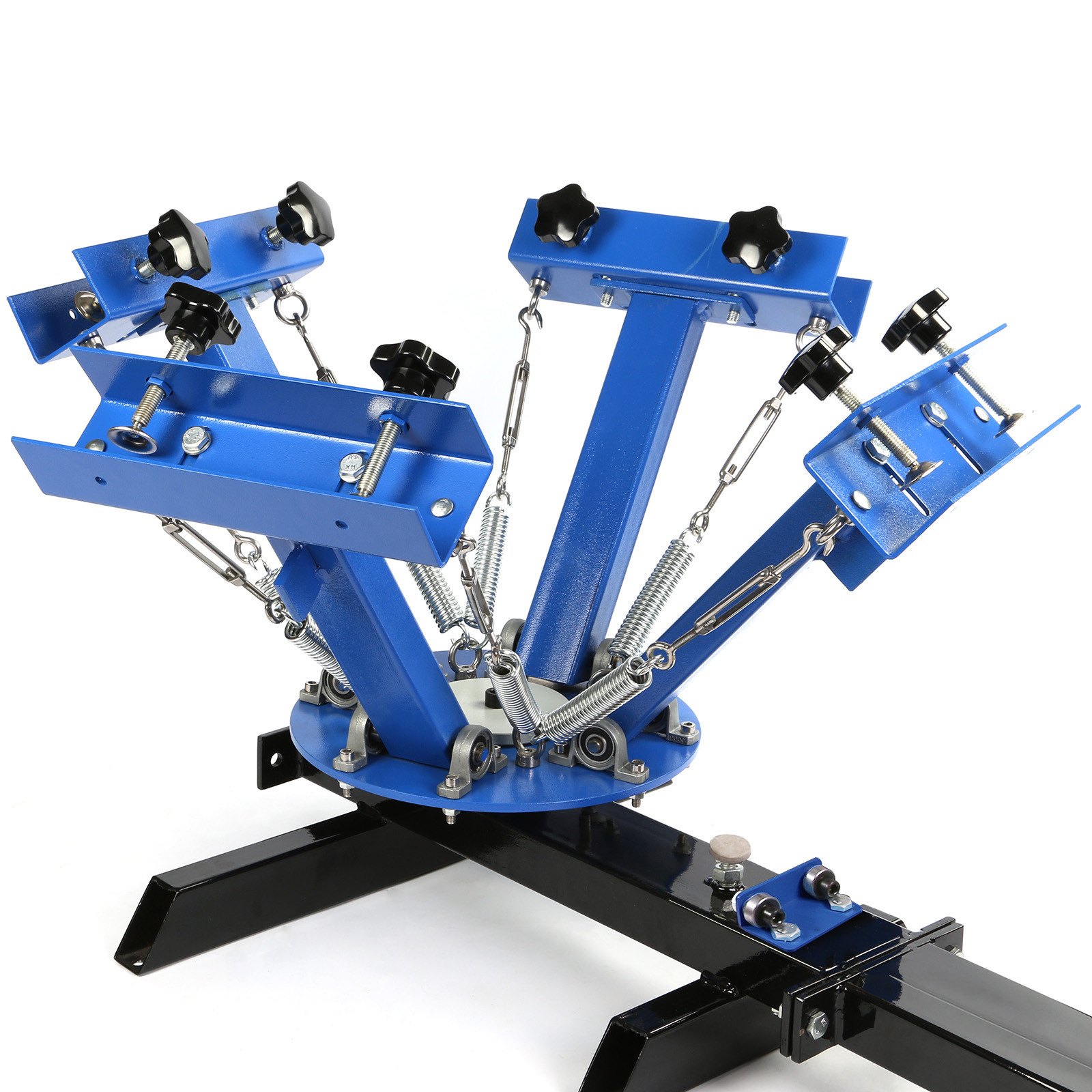 Vevor 4 In1 Station Screen Printing Machine 20"x20" Silk Screen Frame 4pcs 43t