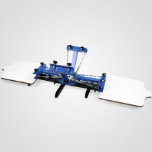 4 Färg 2 Station Silk Screen Printing Machine Press Utrustning Flash Tork DIY