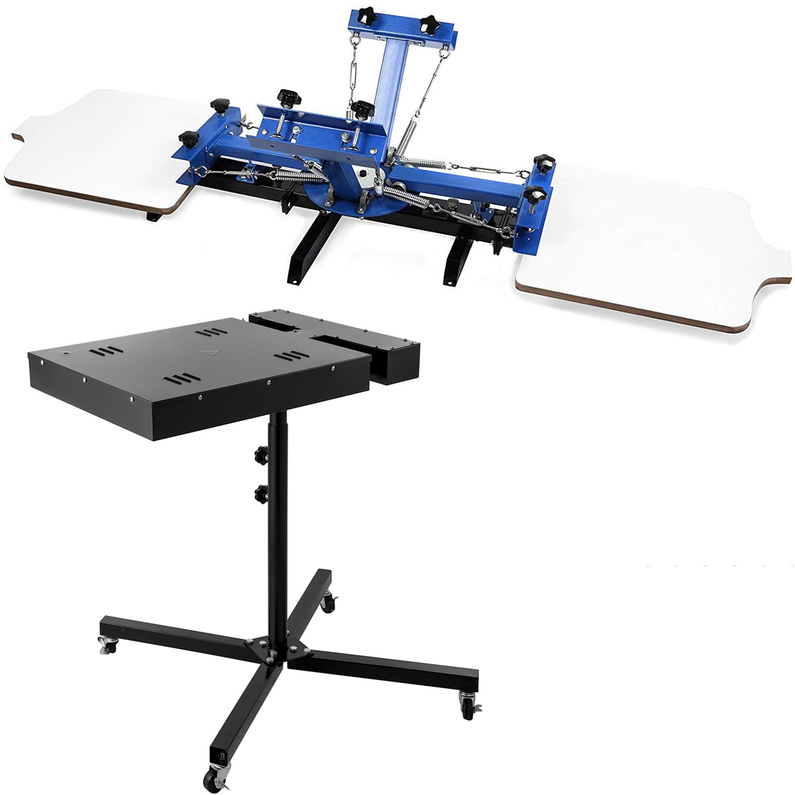 VEVOR 4 Color 2 Station Silk Screen Printing Press Printer Flash Dryer With Temperature Display