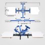 Máquina de serigrafía + Pantallas de serigrafía de aluminio Manual de malla de teflón de malla 160