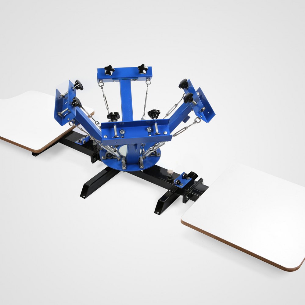 VEVOR 4 Color 2 Station Silk Screen Printing Press Printer 18"X24" Flash Dryer With Temperature Display