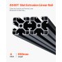 VEVOR 4PCS 23.6 in (600 mm) T Slot 4040 Aluminum Extrusion Anodized Linear Rail