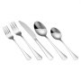 Set de tacâmuri VEVOR, 30 de piese, din oțel inoxidabil alimentar, finisaj oglindă, se poate spăla în mașina de spălat vase, pentru bucătărie, serviciu pentru 6 persoane, include cuțit, furculiță și lingură