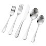 Set de tacâmuri VEVOR, 30 de piese, din oțel inoxidabil alimentar, finisaj oglindă, se poate spăla în mașina de spălat vase, pentru bucătărie, serviciu pentru 6 persoane, include cuțit, furculiță și lingură