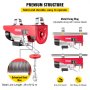 Electric Wire Cable Hoist Winch Engine Crane Overhead Remote Lift