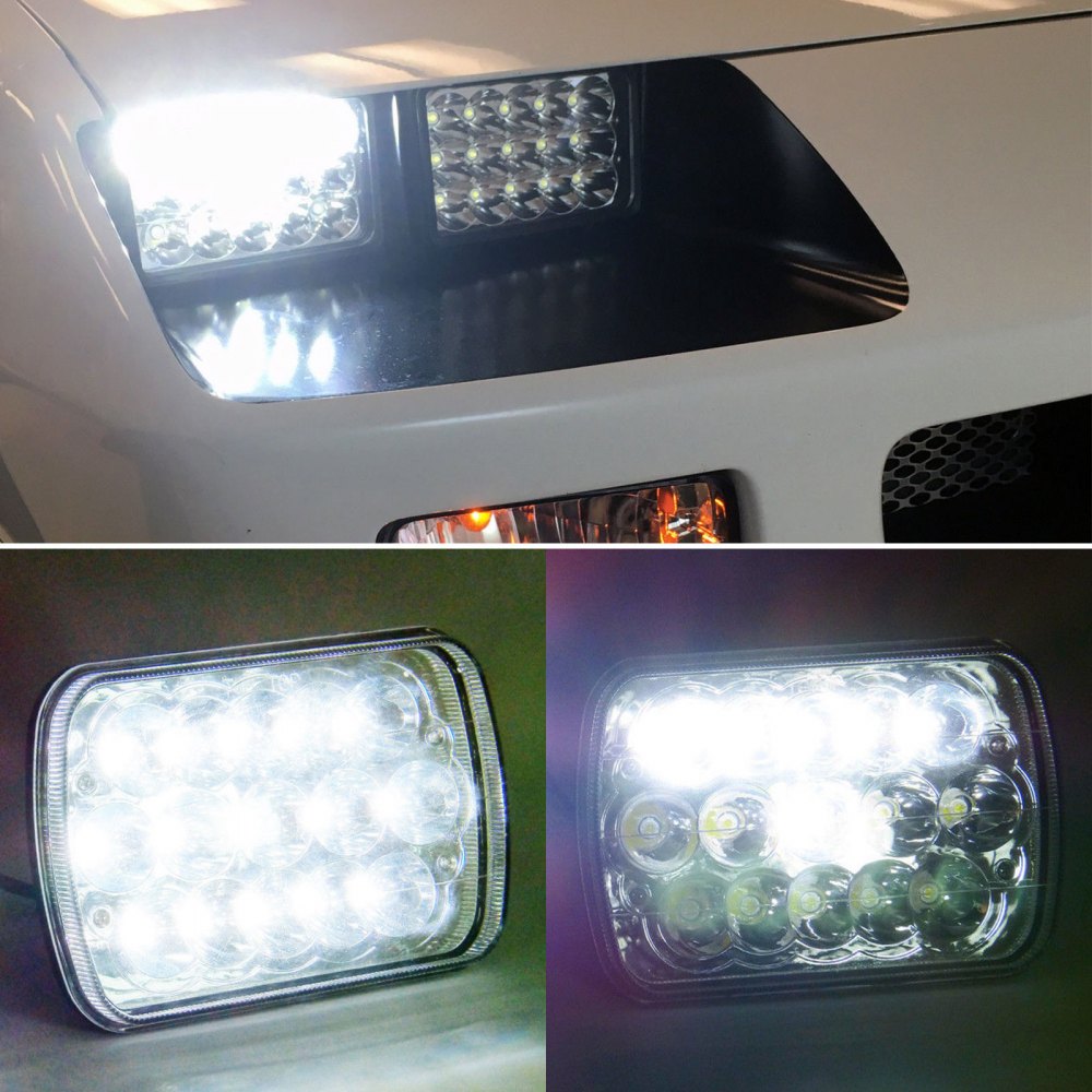 80 Series LED headlight 4 x 6 Inch led Headlights 60 SERIES Square H4 Work Light