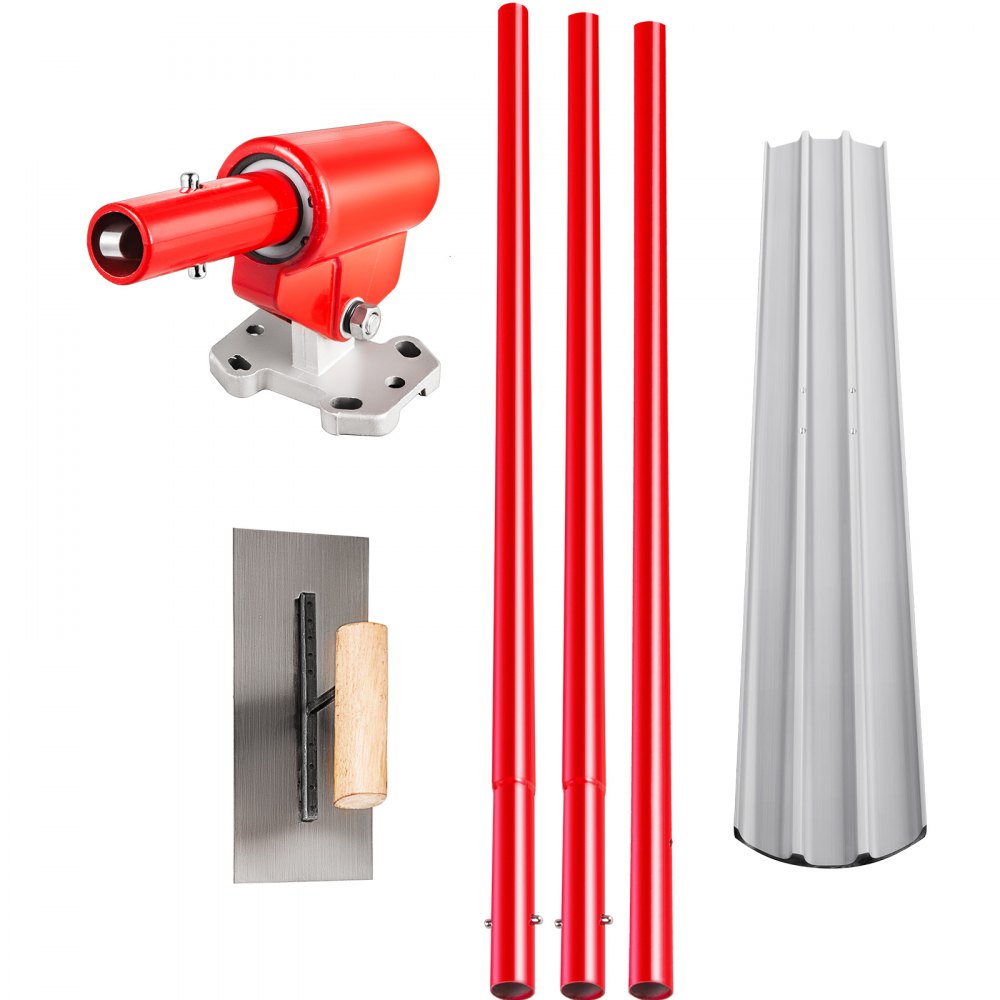 Bull Float Concrete Float 48x8 Inch Concrete Tool, Trowel Float Handle & Bracket