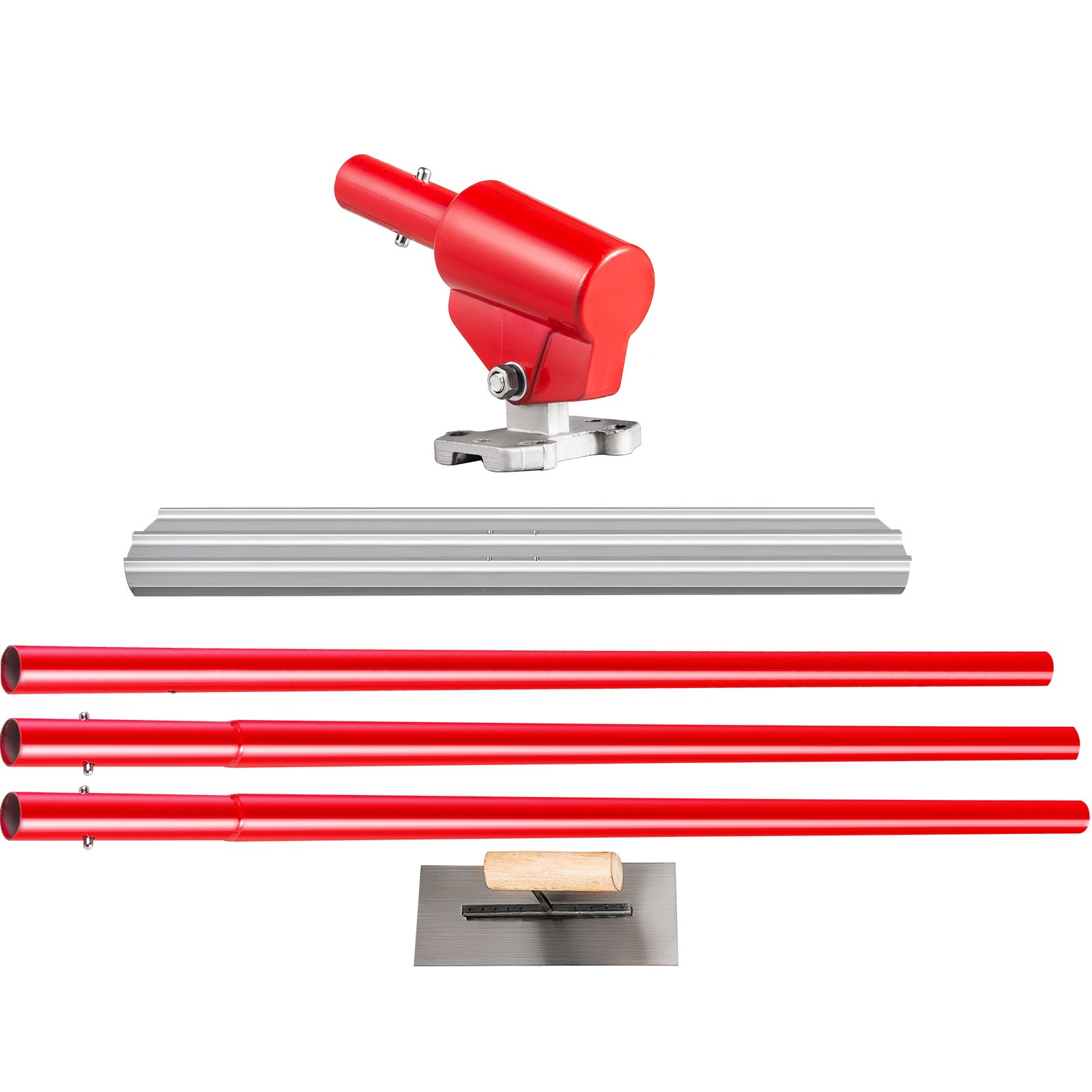 Bull Float Concrete Float 48x8 Inch Concrete Tool, Trowel Float Handle & Bracket