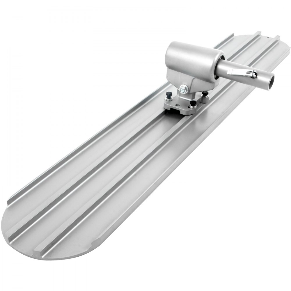VEVOR Bull Float Magnesium Concrete Float 48 x 8\" Round End Concrete Float Tool Cement Tool Bull Concrete Kit Bull Float with 4 Float Handle Bull Float Bracket Concrete Tools Finishing Bull Float