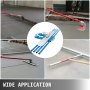 VEVOR Bull Float Magnesium Concrete Float 48 x 8\" Round End Concrete Float Tool Cement Tool Bull Concrete Kit Bull Float with 4 Float Handle Bull Float Bracket Concrete Tools Finishing Bull Float