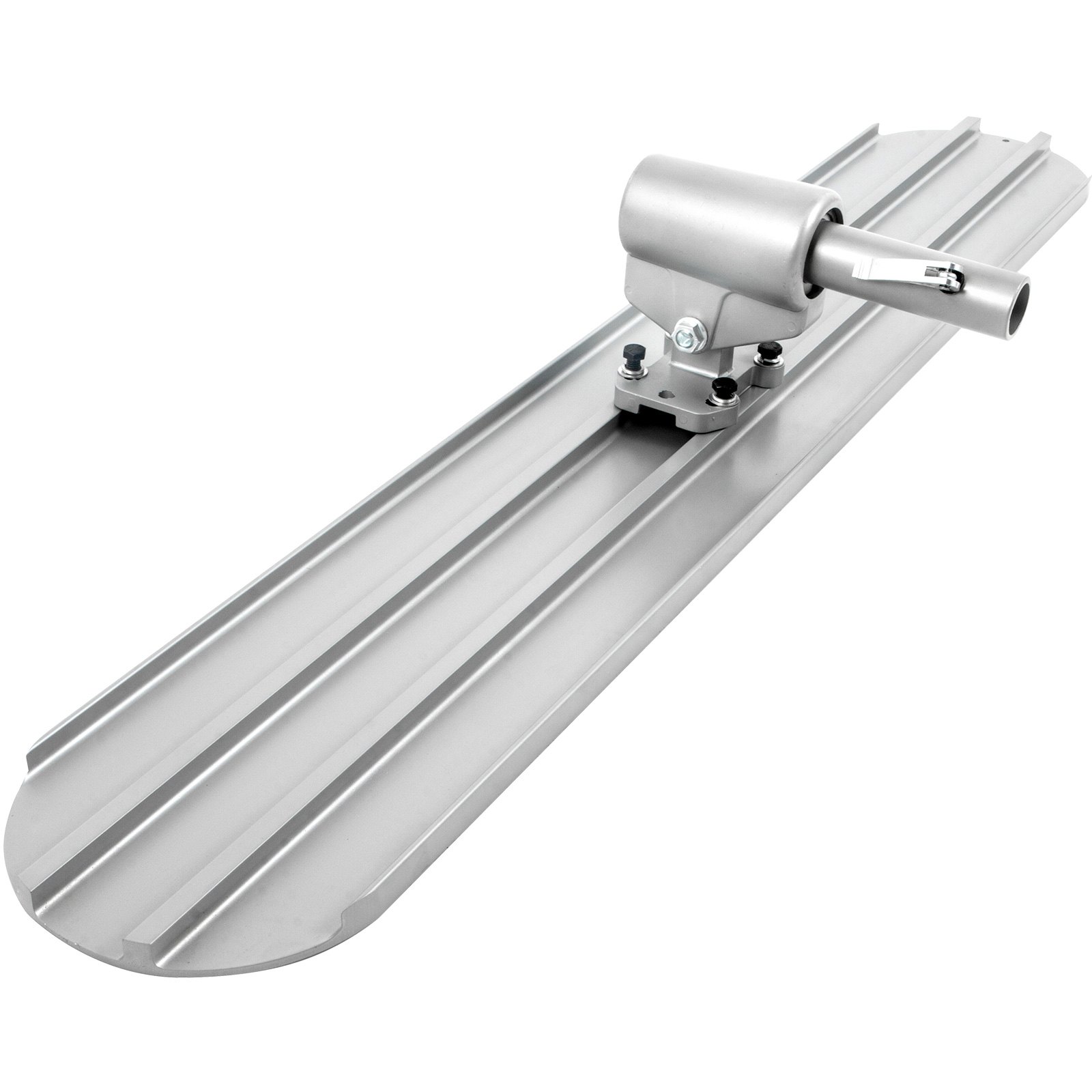 VEVOR Bull Float Magnesium Concrete Float 48 x 8\" Round End Concrete Float Tool Cement Tool Bull Concrete Kit Bull Float with 4 Float Handle Bull Float Bracket Concrete Tools Finishing Bull Float