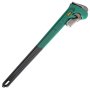 green and black 18-inch VEVOR pipe wrench with adjustable jaws.