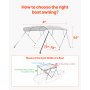 4 Bow Boat Bimini Tops 96"Lx(73"-78")W x 54"H Awning Canopy Light Grey
