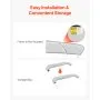 4 Bow Boat Bimini Tops 96"Lx(97"-103")W Awning Top Replacement Light Grey