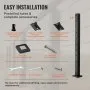 VEVOR 4-Pack Cable Railing Post 36x2x2in Steel Horizontal Hole Deck Railing Post