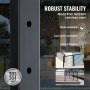 VEVOR 4-Pack Cable Railing Post 36x1x2in Steel Horizontal Hole Deck Railing Post