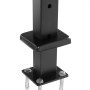 VEVOR - Paquete de 4 postes para barandilla de cable (36 x 1 x 2 pulgadas), con orificios pretaladrados, de acero inoxidable con soporte horizontal y curvo, color negro, 4JZLGZXHS914UUOI6001V0