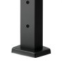 VEVOR - Paquete de 4 postes para barandilla de cable (36 x 1 x 2 pulgadas), con orificios pretaladrados, de acero inoxidable con soporte horizontal y curvo, color negro, 4JZLGZXHS914UUOI6001V0