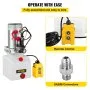 4 Quart Single Acting Hydraulic Pump Dump Trailer Plastic Remote Unloading