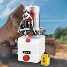 Hydraulic Pump Electric Hydraulic Pump 4 Quart Double Acting Plastic Reservoir For Dump Trailer